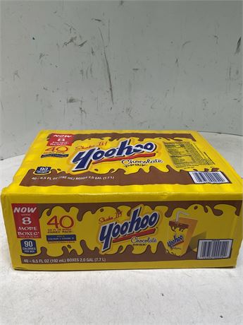 Yoo-hoo Chocolate Drink Boxes, Chocolate, 6.5 Oz Box, 40/Carton 072350000542 -