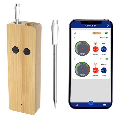 Wireless Meat Thermometer Upgraded 800FT, Digital Bluetooth Food Thermometer