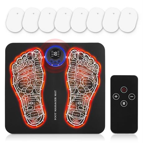 EMS Foot Massager –Foldable Feet & Calves Massage Mat for Muscles