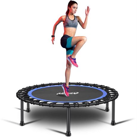 Newan 40"-48" Silent Mini Trampoline Fitness Trampoline Bungee Rebounder