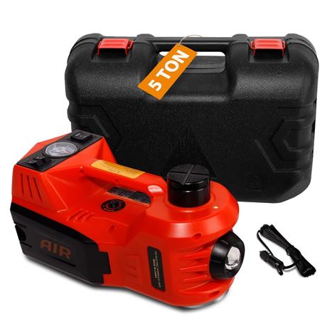 *BLACK* Electric Car Jack TYAYT 5 Ton Hydraulic Car Jack with Tire Imflator
