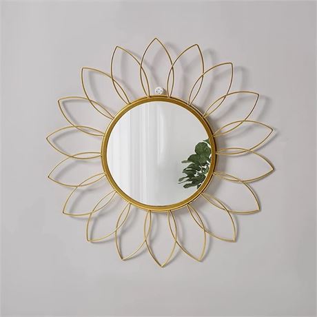 Gold Mirrors for Wall - Metal Sunburst Wall Mirror Room Decor & Home Decor,