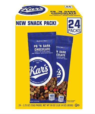 KARS PB 'N DARK CHOCOLATE 24PK - 1.25oz