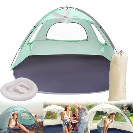 OFFSITE Mini Portable Beach Tent with Fan, Mini Tent, Outdoor Bath Tent, Beach