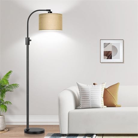 Nintiue Upgraded Modern Arc Dimmable Tall Standing Floor Lamp with Champagne