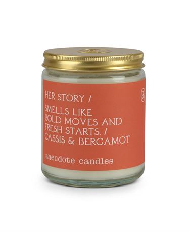 Anecdote Candles Her Story 7.8 Oz Candle - Orange