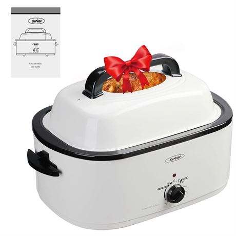 Roaster Oven, 24 QT Electric Roaster Oven with Viewing Lid, Sunvivi Turkey