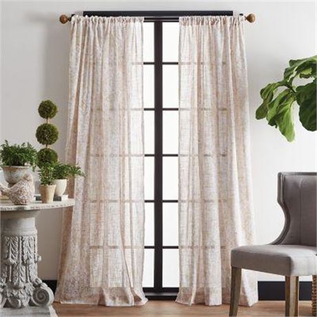 Martha Stewart Vega Poletop Curtain Panel Pair