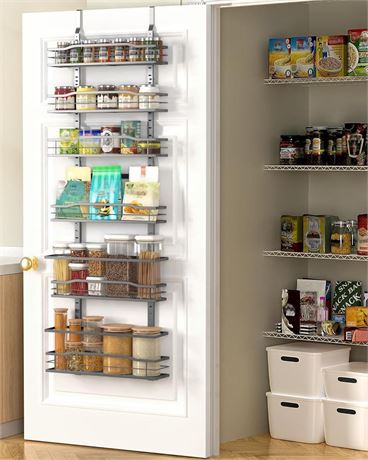 Moforoco 6-Tier Over The Door Pantry Organizer, Pantry Organization and