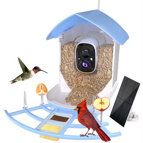 Bird Feeder with Camera, Smart AI Identify Bird Buddy Species, Smart Wild Bird