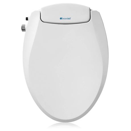 Brondell Bidet Toilet Seat Non-Electric Swash Seat, Fits Round Toilets, White –