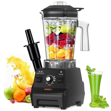 OMMO Blender 1800W, Professional High Speed Countertop Blender with Durable