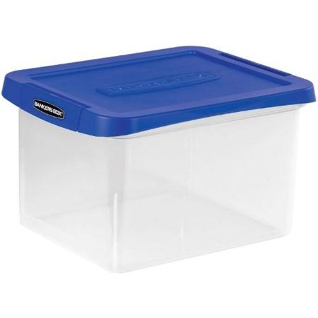 Bankers Box Heavy Duty Plastic File Storage 14 1/8 X 17 2/5 X 10 3/5 Clear