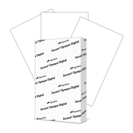 Accent Opaque White Printer Paper, 8.5” x 14” 24lb Bond/60lb Text Copy Paper –