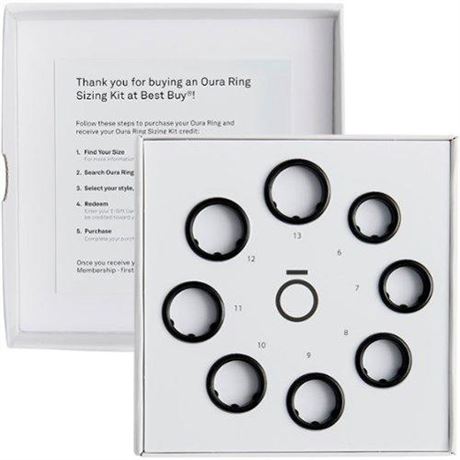 Oura Ring Gen3 Sizing Kit - Black