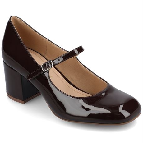 Journee Womens Okenna Low Heel Square Toe Pumps, Widths Available size 10