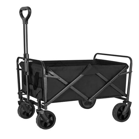 Folding Wagon Cart Collapsible Outdoor Utility Wagon Heavy Duty Garden Carts