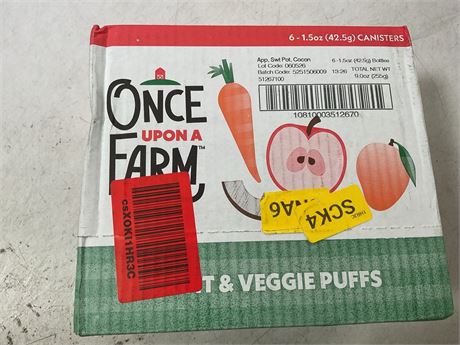 once upon a farm fruit and veggie puffs