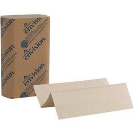 Pacific Blue Basic M Fold Recycled Paper Towel Brown, 250 per Pack, 16 Packs,