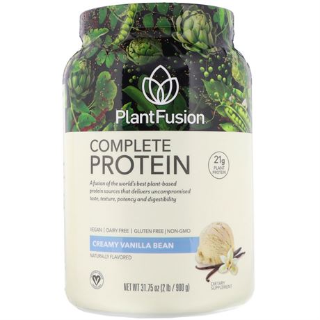 PlantFusion Complete Protein - Creamy Vanilla Bean | 21 G Protein 31.75 Oz