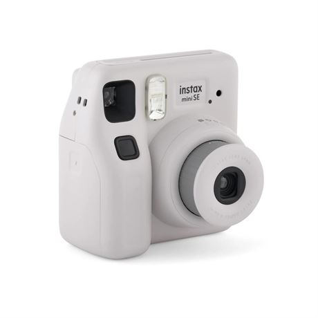 Fujifilm instax Mini SE Instant Camera with Bonus 10 pack Mini Film, Gray