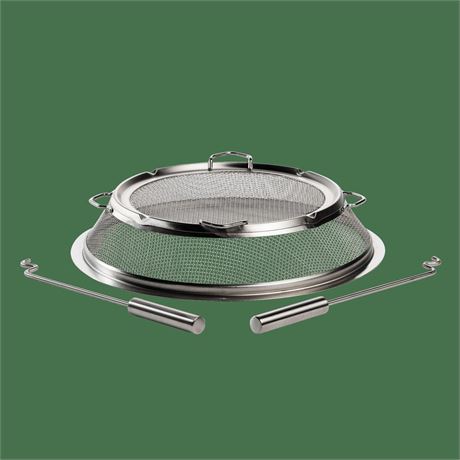 Solo Stove Stainless Steel Bonfire Shield with Protective Spark Screen, 5 lbs