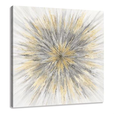 Yang Hong Yu Abstract Linear Ray Picture Decor Wall Art Modern Laser Painting