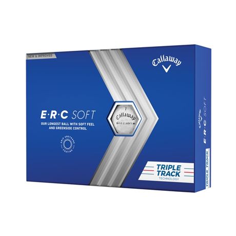 Callaway Golf 2023 ERC Soft Triple Track Golf Ball-White