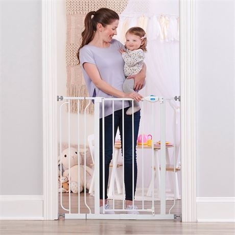 Regalo Easy Step Extra Tall Walk-Through Baby Gate, 29.5-38.5 in, Pressure