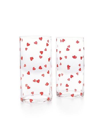 THE CELLAR Valentine's Day 2-Pc. Heart Cylinder Set, NEW
