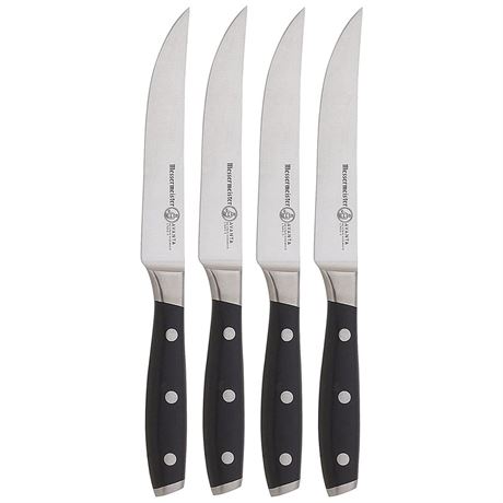 Messermeister Messermeister Avanta Fine 4 Piece Edge Steak Knife Set - Black