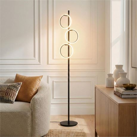 Brightech Saturn LED Tree Floor Lamp - Unique Design Matches Modern and