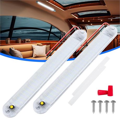 12V LED Light Bar, DC Light Strip with Switch for Car Truck Bed Van RV Cargo