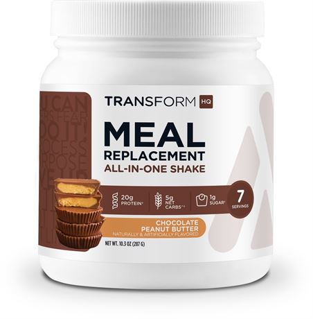 TransformHQ Meal Replacement Shake Powder 7 Servings (Chocolate Peanut Butter)