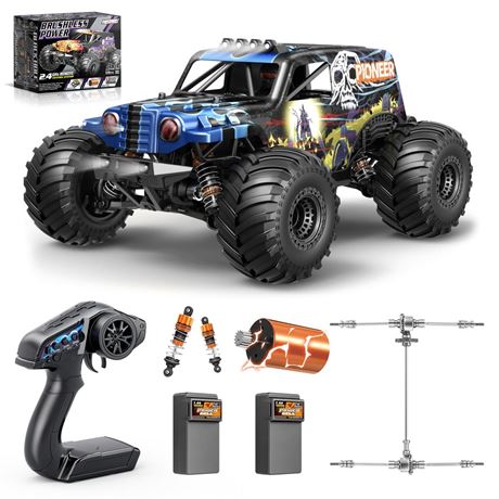 1/14 Brushless RC Cars for Adults, Max 42mph Oil Shock Absorber Electric 4WD