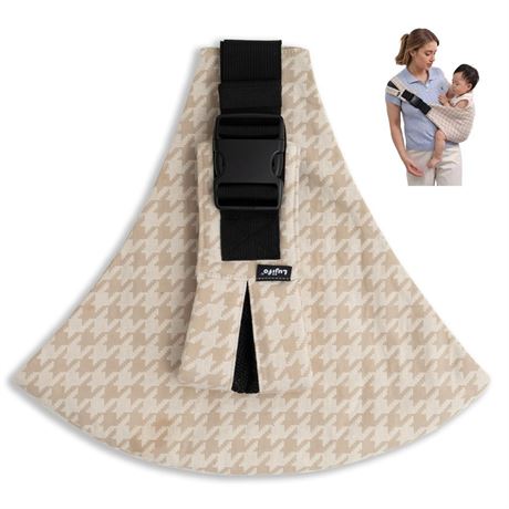 Baby Sling Carrier for Toddler, Houndstooth Baby Carrier Sling, Premium Cotton