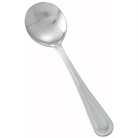 Winco 0005-04 Dots Bouillon Spoon, 12/Pack