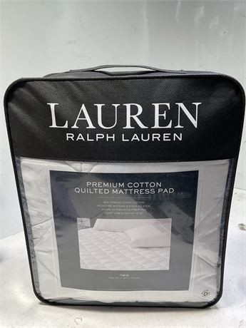 Lauren Ralph Lauren Premium Cotton Quilted Mattress Pad - TWIN
