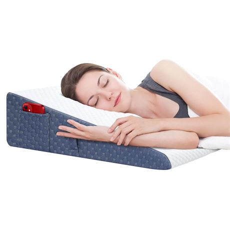 Wedge Pillow for Sleep Apnea, 2024 New 7.5'' Bed Wedge Pillow, Acid Reflux,