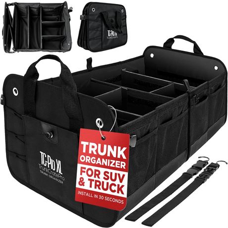 TRUNKCRATEPRO Truck Bed Organizer | Trunk Organizer for SUV, Truck, Car | Extra