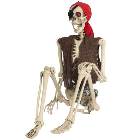 Hourleey 5 FT Halloween Skeletons Decoration, Life Size Full Body Bones