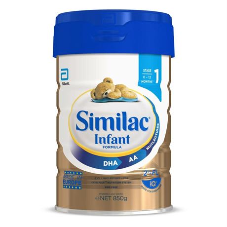 Similac Infant Formula, Imported, with 2’-FL HMO, Baby Formula Powder, 850 g