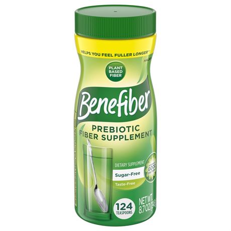 Benefiber Daily Prebiotic Glp-1 Friendly Fiber Supplement Powder, Unflavored