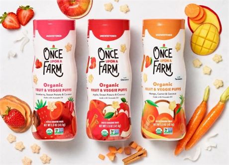 once upon a farm fruit and veggie puffs