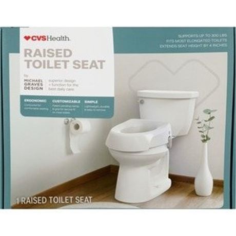 CVS Raised Toilet Seat by Michael Graves Design