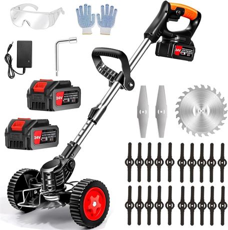 Cordless Weed Wacker Brush Cutter Weed Trimmer 24v Weed Wacker Battery Operated