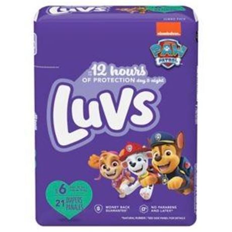 Luvs Triple Leakguards Diapers, Size 6, 21 Ct | CVS