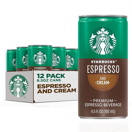 Starbucks Doubleshot Espresso & Cream Premium Coffee Drink, Ready To Drink