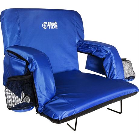 BRAWNTIDE Stadium Seat with Back Support - Comfy Cushion, Thick Padding, 2