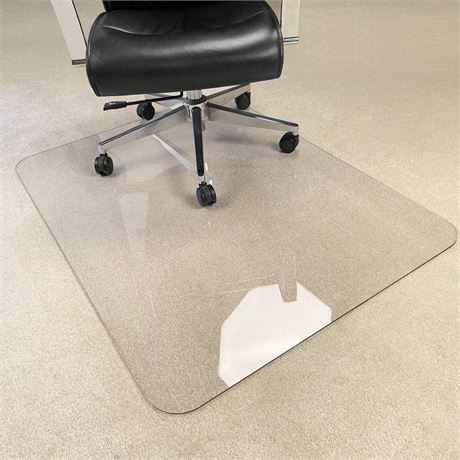[Upgraded Version] Crystal Clear 1/5" Thick 47" x 35" Heavy Duty Hard Chair